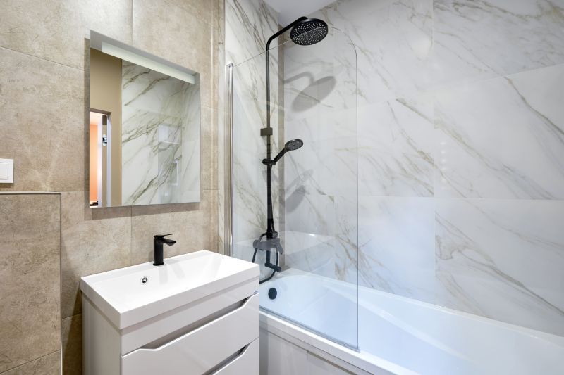 Marble Flooring in Master Bath